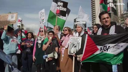 مسيرة لآلاف المتظاهرين في لندن يطالبون بوقف لإطلاق النار في غزة