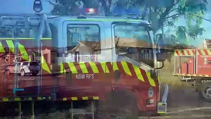 Grass fire Higgins Lane Oxley Vale