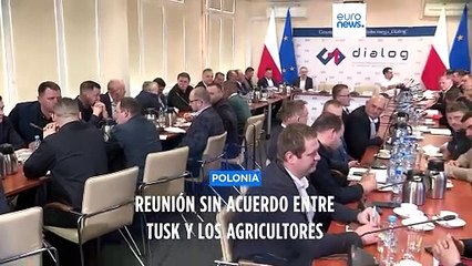 Donald Tusk recibe a los agricultores polacos que han bloqueado la frontera con Ucrania