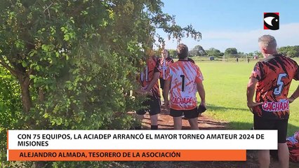 Con 75 equipos, la ACIADEP arrancó el mayor torneo amateur 2024 de Misiones