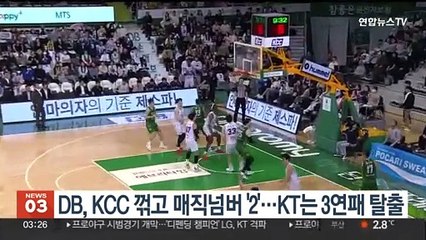DB, KCC 꺾고 매직넘버 '2'…KT는 3연패 탈출