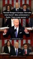 "Ronald Reagan trovejou 'Derrube este muro!'. Meu antecessor a Putin: 'Faça o que quiser'."