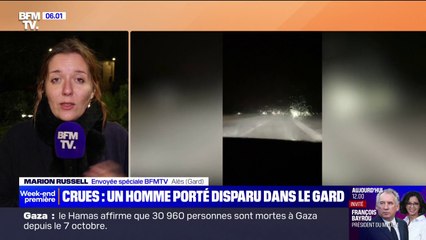 Dépression Monica: une voiture emportée par les eaux dans le Gard, le conducteur porté disparu
