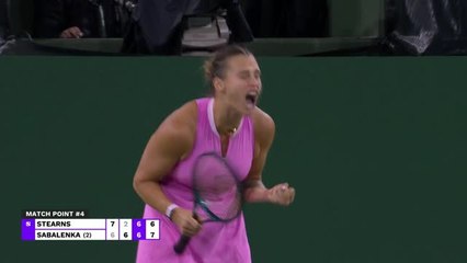 Indian Wells - Sabalenka passe difficilement face à Stearns