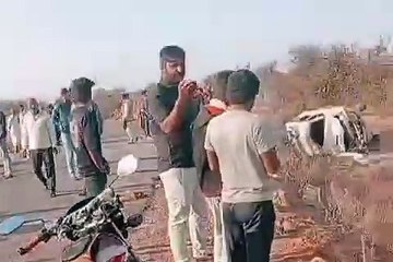 नागौर में बड़ा सड़क हादसा, दो साल के बच्चे सहित चार की मौत