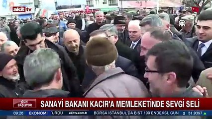 Sanayi Bakanı Kacır'a memleketinde sevgi seli