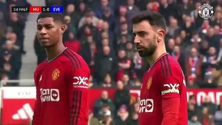 Summary of the Manchester United and Everton match (2-0)  Round 28 - English Premier League