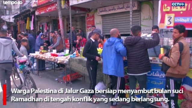 Warga Palestina di Gaza Bersiap Menyambut Ramadan di Tengah Konflik