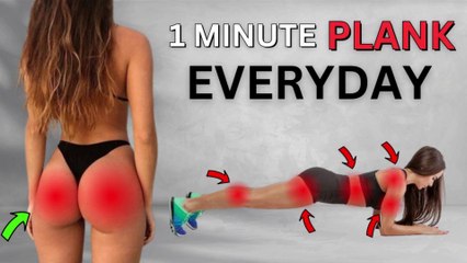 Do One Minute Plank Everyday and see what happens || Benefits of Doing Plank