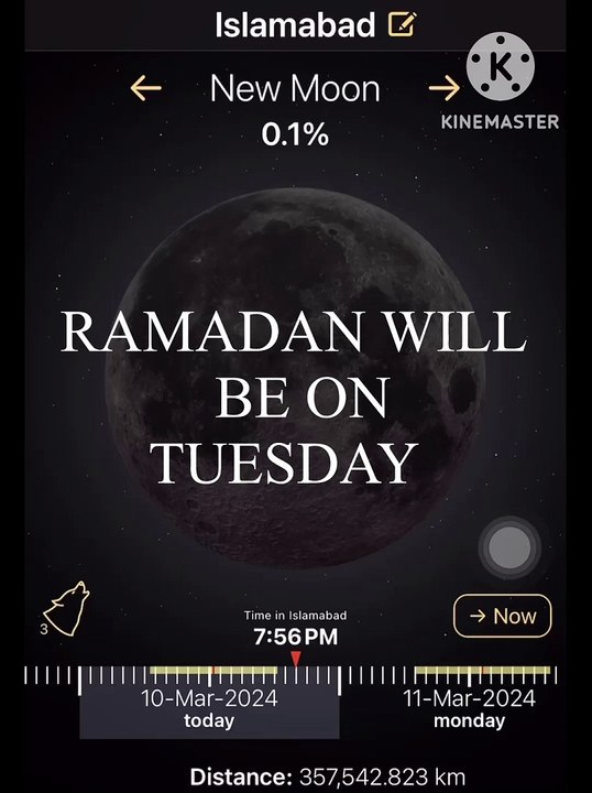 No chance on Sunday | Ramadan 2024 will be on Tuesday in Islamabad | Moon will be visible on Monday