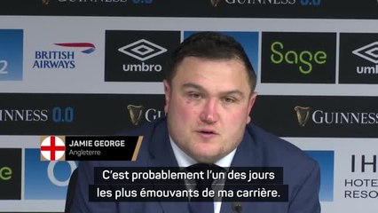 Angleterre - George : "Probablement l'un des jours les plus émouvants de ma carrière"