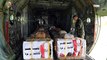 مصر تواصل اسقاط المساعدات الانسانية والمعونات الاغاثية على قطاع غزة بالمشاركة مع التحالف الدولى
