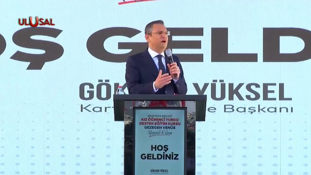 ÖZGÜR ÖZEL, KARTAL'DA KIZ ÖĞRENCİ YURDU AÇILIŞINDA KONUŞTU