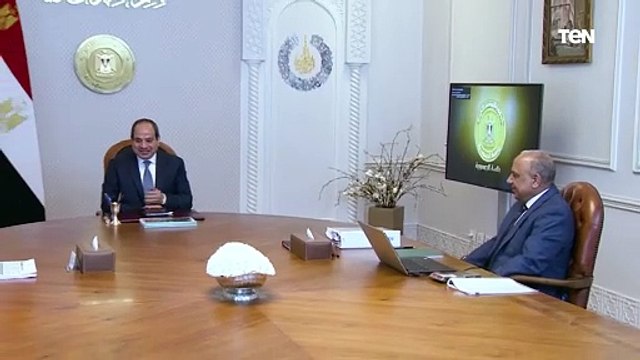 الرئيس عبد الفتاح السيسي يجتمع برئيس مجلس الوزراء ووزير قطاع الأعمال العام