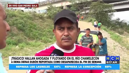 Recuperan cadáver de bañista que fue "tragada por remolino" en el río Chamelecón, SPS