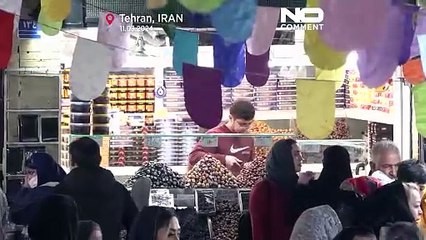 شاهد: رغم التحديات الاقتصادية.. سوق طهران يكتظ بالمحتفلين بشهر رمضان