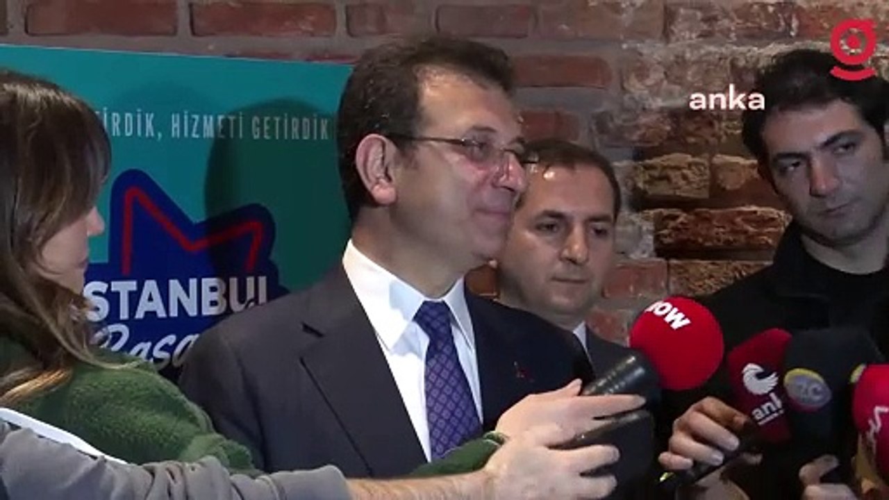 İBB Başkanı Ekrem İmamoğlu gazetecilerin sorularını yanıtladı