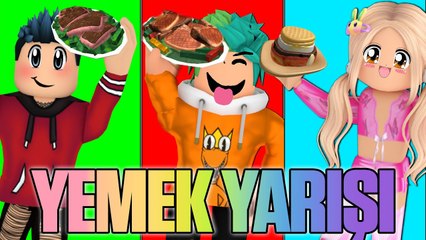 TEK RENK YEMEK CHALLENGE | EAT SAME COLOR FOOD CHALLENGE ROBLOX [ PİZZA UPDATE | HAN KRAL EKİP