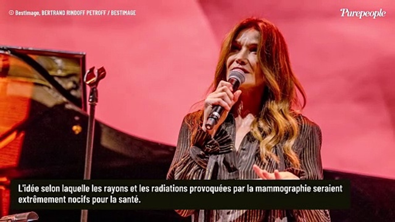 Carla Bruni face au cancer du sein : elle rectifie une "légende" sur la maladie, une vérité primordiale