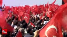 Cumhurbaşkanı Erdoğan 'Duyanlara Duymayanlara' şarkısını İzmir'de söyledi