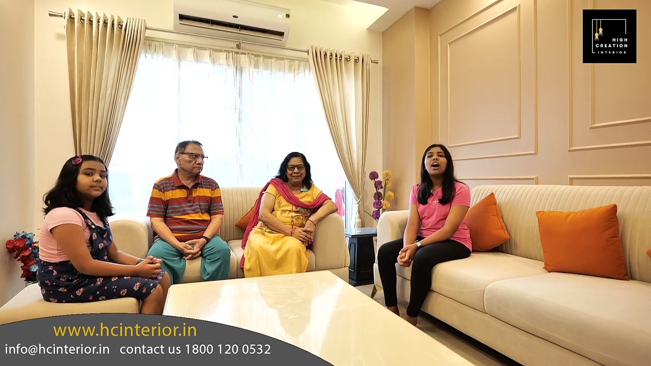 4 BHK Flat Interior Design | Interior Designers In Noida | High Creation Interior