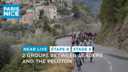 Download Video: 2 groups between Campenaerts and the peloton - Stage 8 - Paris-Nice 2024