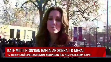 Kate Middleton'dan haftalar sonra ilk mesaj: "Teşekkür ederim"
