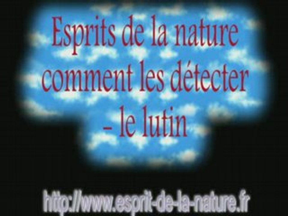 géobiologie et esprits de la nature - lutin