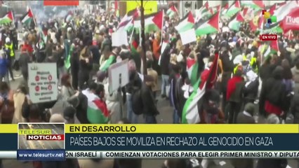 Países Bajos se movilizan en rechazo al genocidio en Gaza