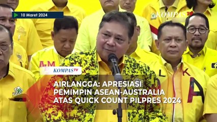 Ketum Airlangga Ungkap Apresiasi Pemimpin ASEAN-Australia atas Quick Count Pilpres 2024