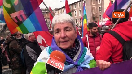 Manifestazione per la pace a Roma, ecco le voci dei manifestanti: "L'Italia ripudia la guerra"