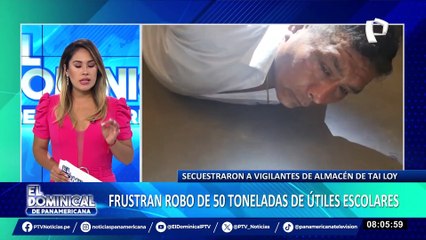 Secuestran a 2 vigilantes para robar 50 toneladas de útiles escolares en almacén de Tai Loy