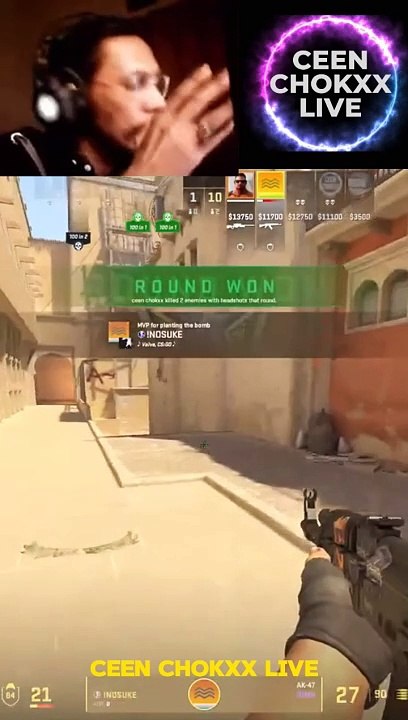 Funny live stream fight gaming live stream ceen chokxx live #shortsfeed #cs2shorts #funnystream
