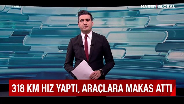 318 km hız yaptı, araçlara makas attı! O sürücü yakalandı