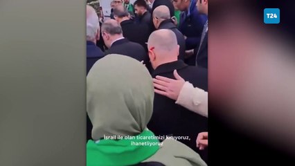 Bakan Özhaseki ve AKP’li Varank'a 'İsrail’le ticaret' protestosu