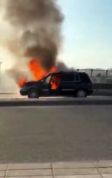 Gaziantep'te Lüks Cip alev alev yandı!