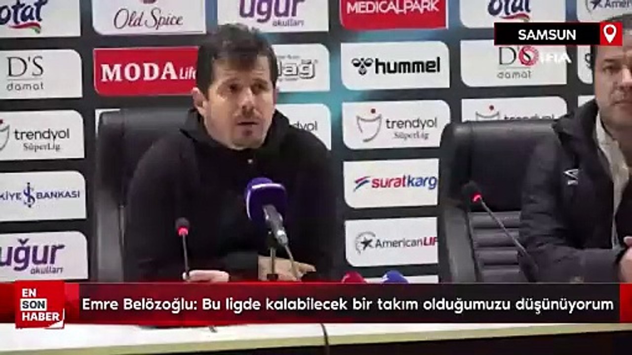 Emre Belözoğlu: Bu ligde kalabilecek bir takım olduğumuzu düşünüyorum