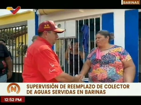 Barinas | Gobierno regional supervisa trabajos de reemplazo del colector de aguas servidas