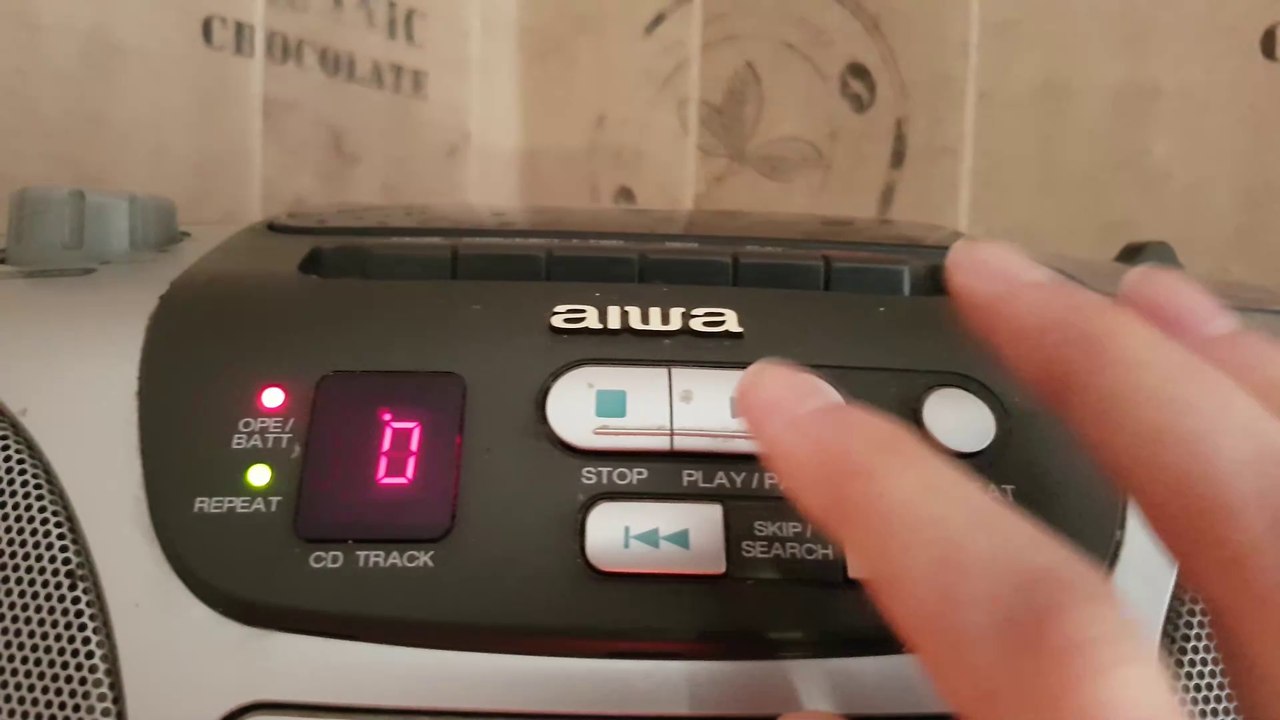 AIWA CD player with 1 digit