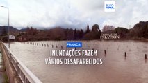 Inundações em França fazem um morto e seis desaparecidos