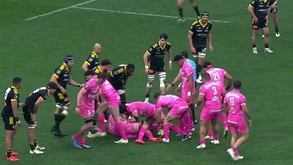 TOP 14 - Essai de Thomas BERJON (SR) - Stade Rochelais - Stade Français