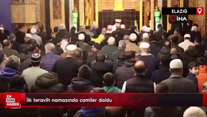 İlk teravih namazında camiler doldu