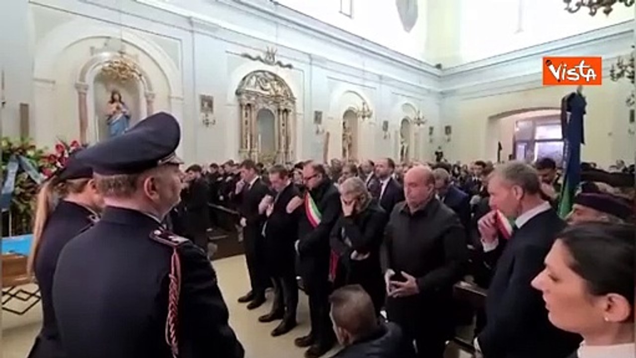 Funerali del Sovrintendente Capo della Polizia di Stato Nicola Barbato, le immagini della cerimonia