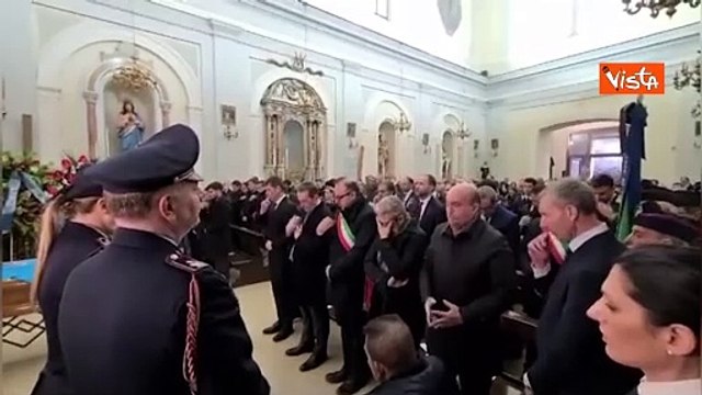 Funerali del Sovrintendente Capo della Polizia di Stato Nicola Barbato, le immagini della cerimonia