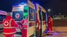 L'arrivo in Italia del volo con i pazienti in fuga da Gaza