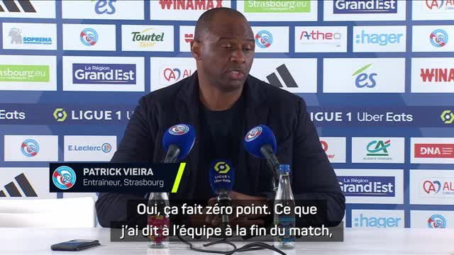 Strasbourg - Vieira : “Gommer ces petits manques qu'on a sur l'aspect offensif”