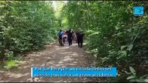 Parque Pereyra: un ciclista debió ser asistido tras sufrir un grave accidente