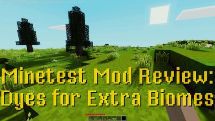 Minetest Mod Review: Dyes for Extra Biomes