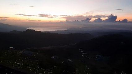 Bulkan taal view during sunrise