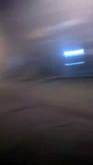 L'immeuble rue Saint-Rome juste après son effondrement